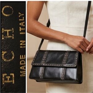 Echo Italy Leather Clutch Crossbody